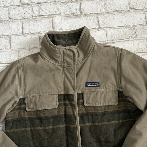 Patagonia Women's S Out Yonder Jacket Coat 26895 Wool Blend Blanket Sage Khaki - Picture 2 of 7